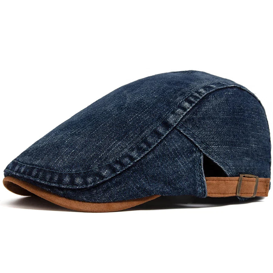 Douglas - Classic Denim Flat Cap | By Julian & Claire Toronto
