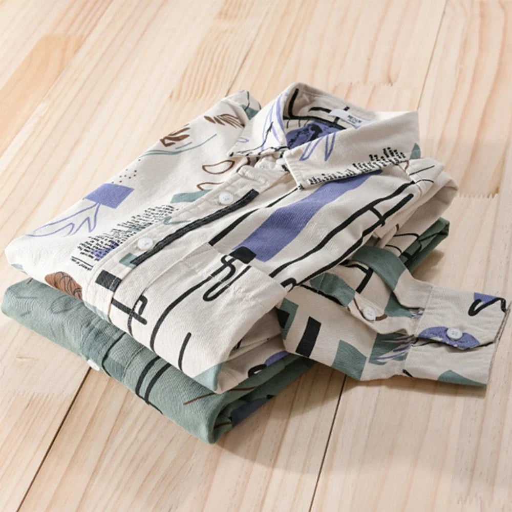 Nathaniel - Artistic Print Shirt | By Julian & Claire Toronto