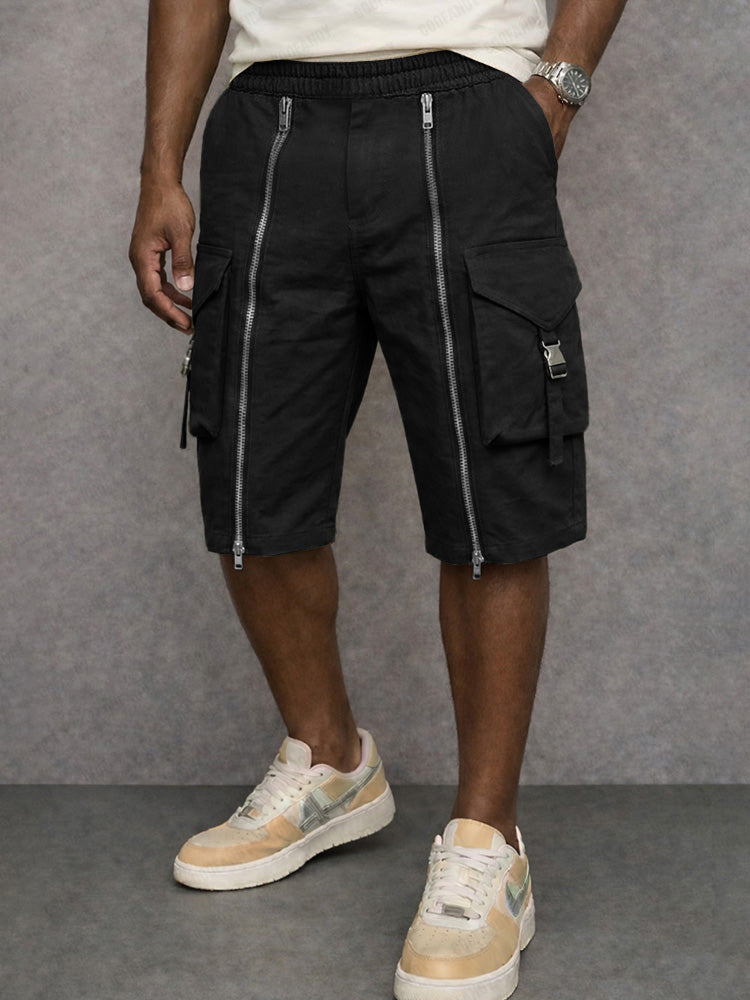 Franky -  Zipper Design Cargo Shorts | By Julian & Claire Toronto