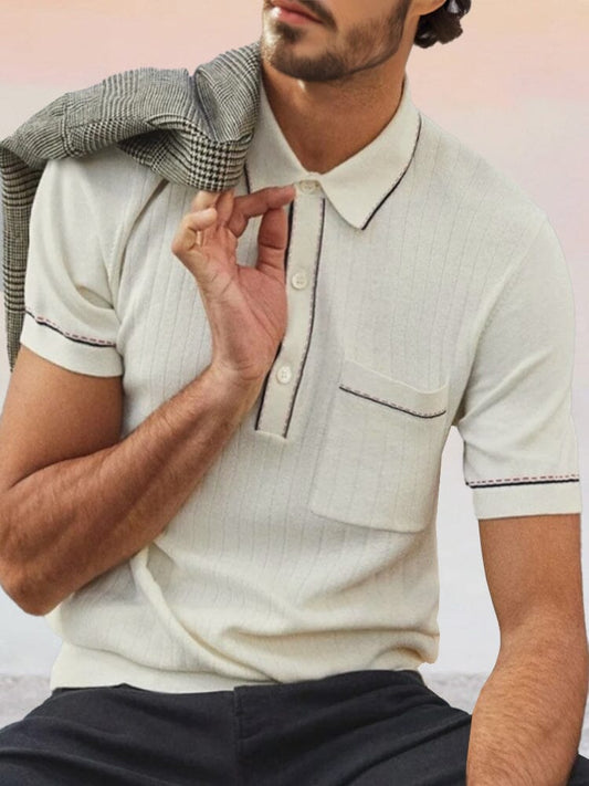 Jerry - Soft Breathable Knit Polo Shirt | By Julian & Claire Toronto
