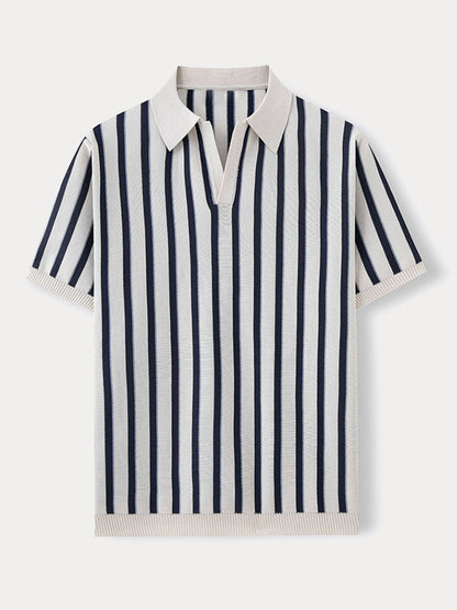 Lewis - Urban Casual Stripe Knit Top | By Julian & Claire Toronto