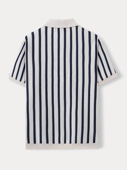 Lewis - Urban Casual Stripe Knit Top | By Julian & Claire Toronto
