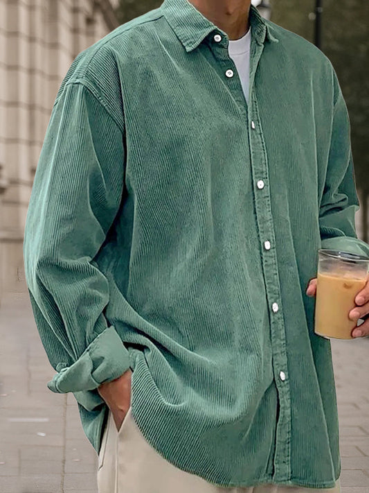Blaine - Heritage Corduroy Long Sleeve  Shirt | By Julian & Claire Toronto