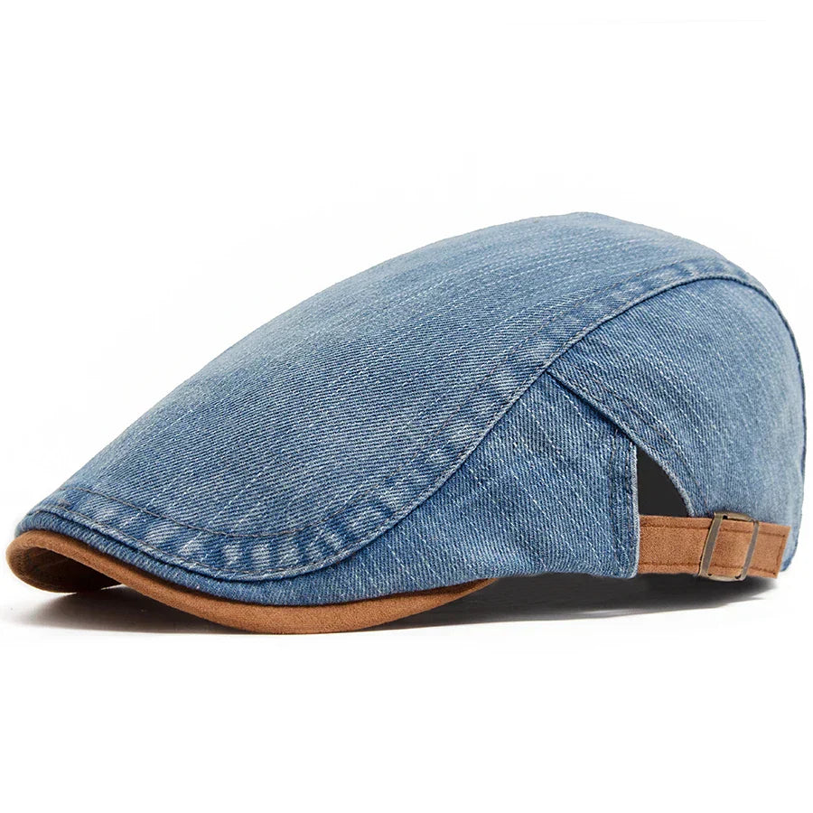 Douglas - Classic Denim Flat Cap | By Julian & Claire Toronto