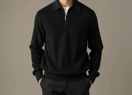 Julian - Knitted Zip-Up Sweater | By Julian & Claire Toronto