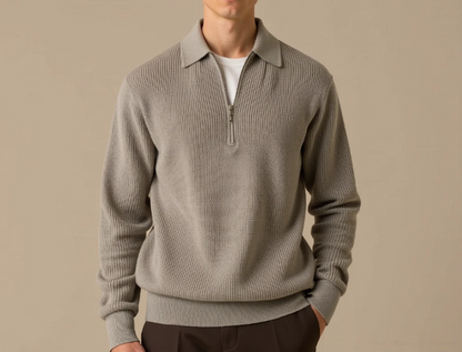 Julian - Knitted Zip-Up Sweater | By Julian & Claire Toronto