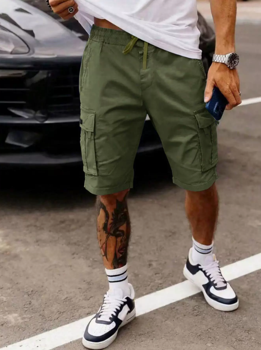 Elias -  Multi-Pocket Cargo Shorts | By Julian & Claire Toronto