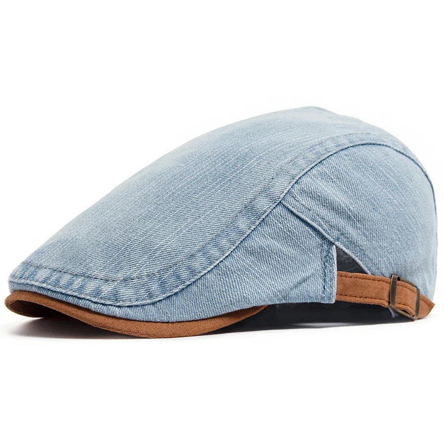 Douglas - Classic Denim Flat Cap | By Julian & Claire Toronto