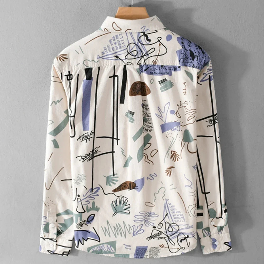 Nathaniel - Artistic Print Shirt | By Julian & Claire Toronto