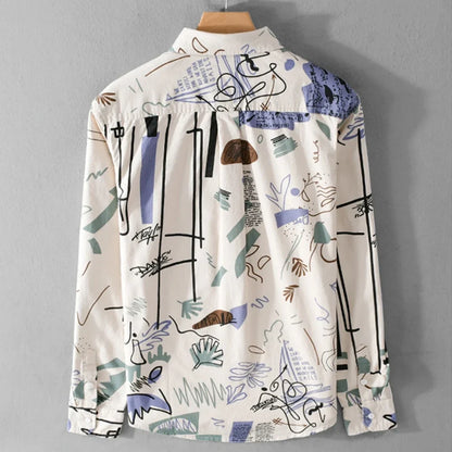 Nathaniel - Artistic Print Shirt | By Julian & Claire Toronto