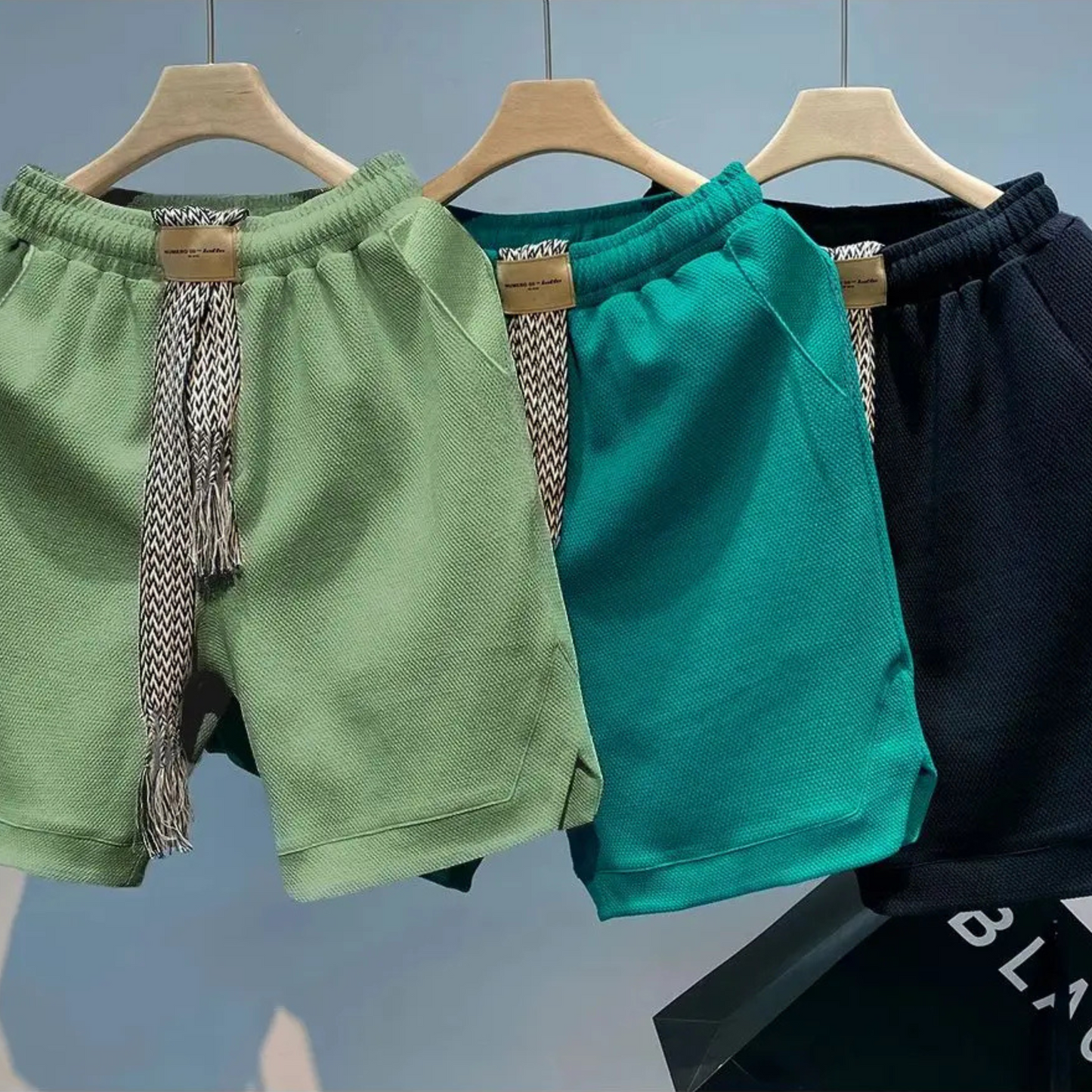Stev - Relaxed Weekend Drawstring Shorts | By Julian & Claire Toronto
