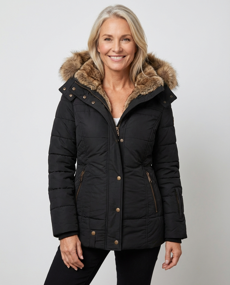 Stella - Winter Coat with Fur Lining | By Julian & Claire Toronto