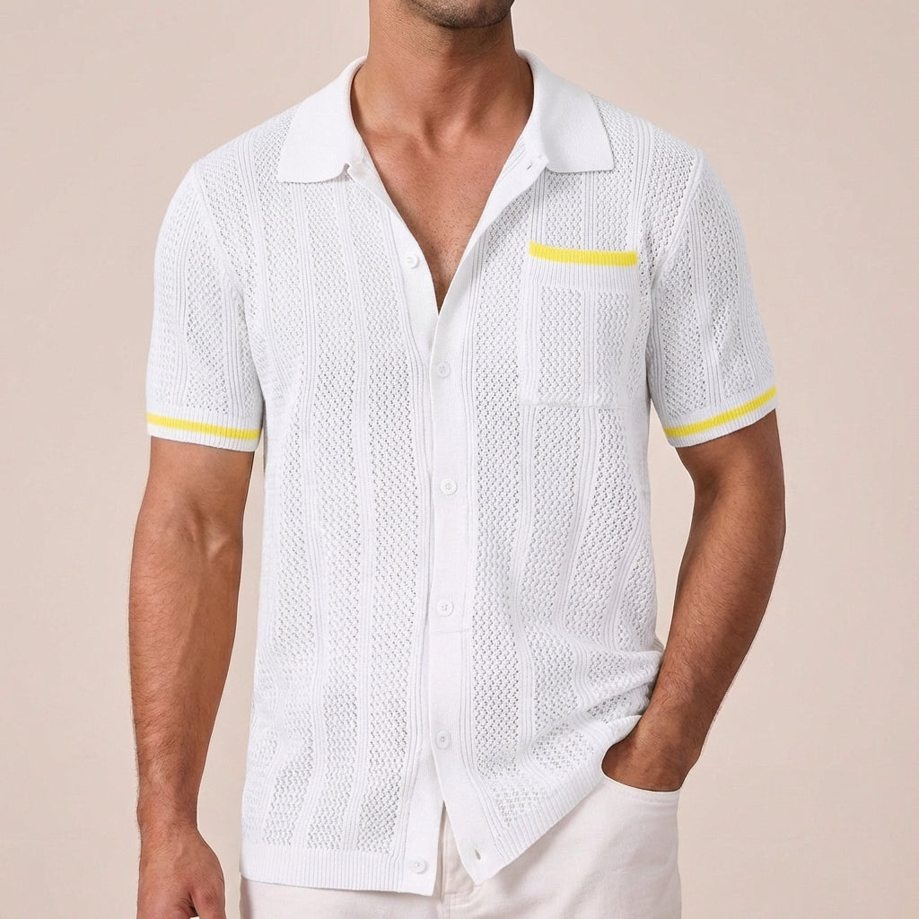 Ollie -  Short Sleeve Camp Collar Shirt | By Julian & Claire Toronto