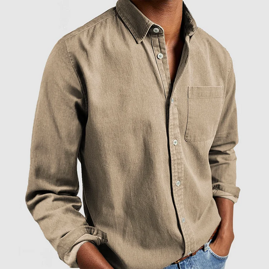 Kieran - Modern Soft-Touch Button-Up Shirt | By Julian & Claire Toronto