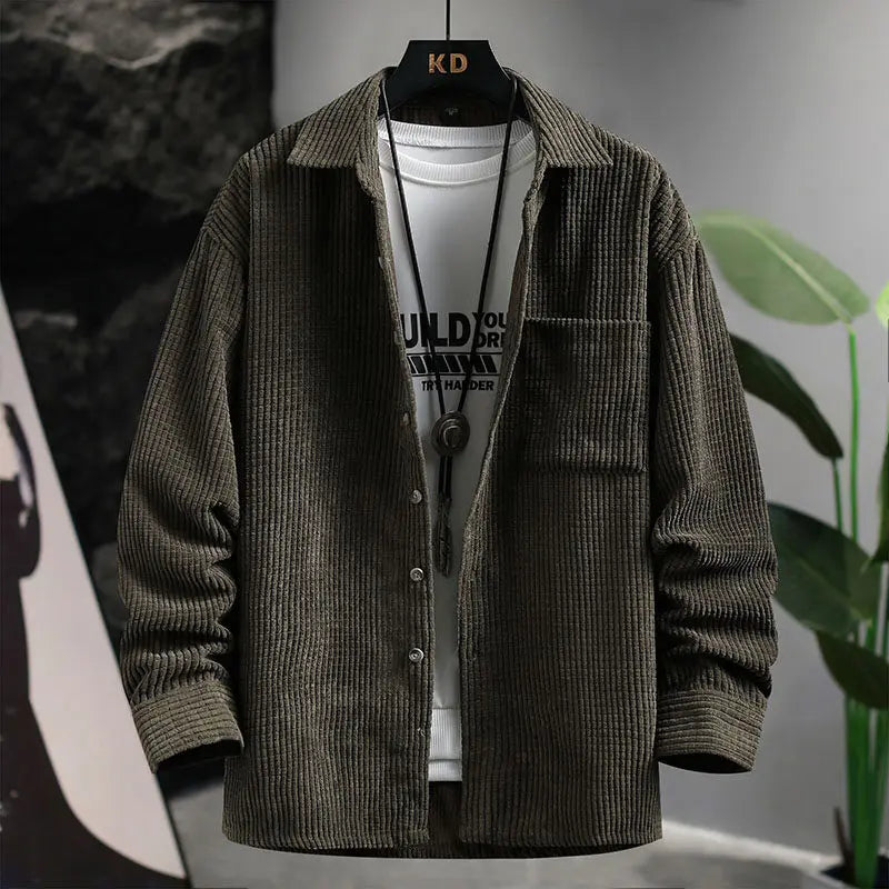 Collin - Classic Corduroy Button-Up Shirt | By Julian & Claire Toronto