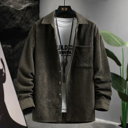 Collin - Classic Corduroy Button-Up Shirt | By Julian & Claire Toronto