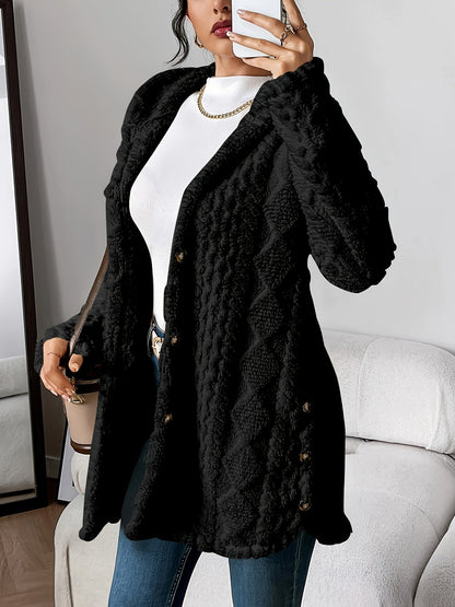 Julia - Plush Hooded Cardigan | By Julian & Claire Toronto