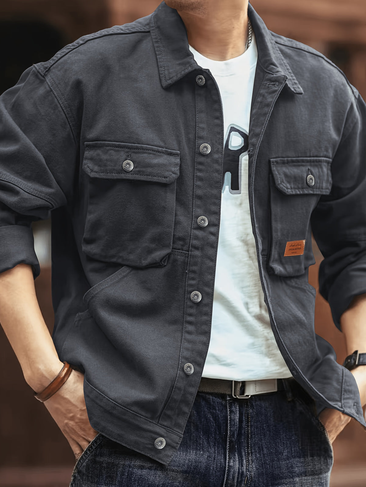 Clinton - Casual Multi-Pocket Jacket | By Julian & Claire Toronto