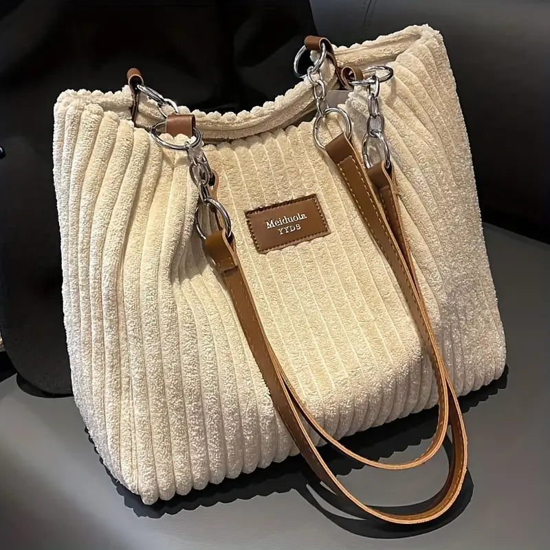 Nicole - Corduroy Tote Bag | By Julian & Claire Toronto