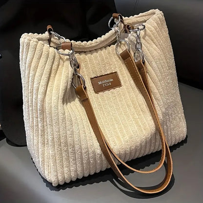 Nicole - Corduroy Tote Bag | By Julian & Claire Toronto