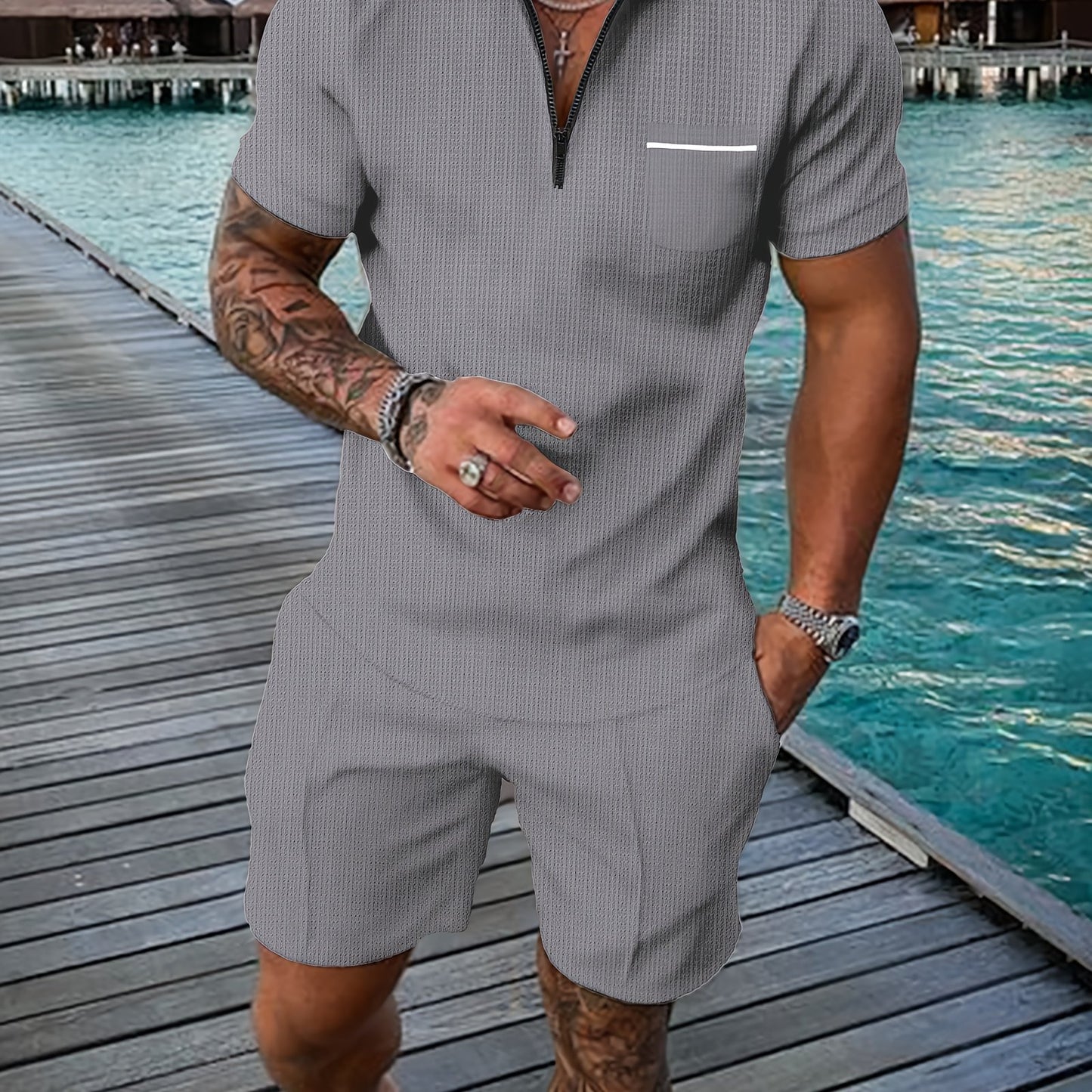 Tomas - Short-Sleeve Polo Set | Julian & Claire Toronto