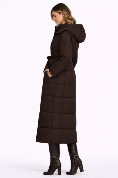 Camille - Long Belted Puffer Coat | By Julian & Claire Toronto