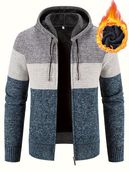 Boris - Colour Block Hooded Jacket | By Julian & Claire Toronto
