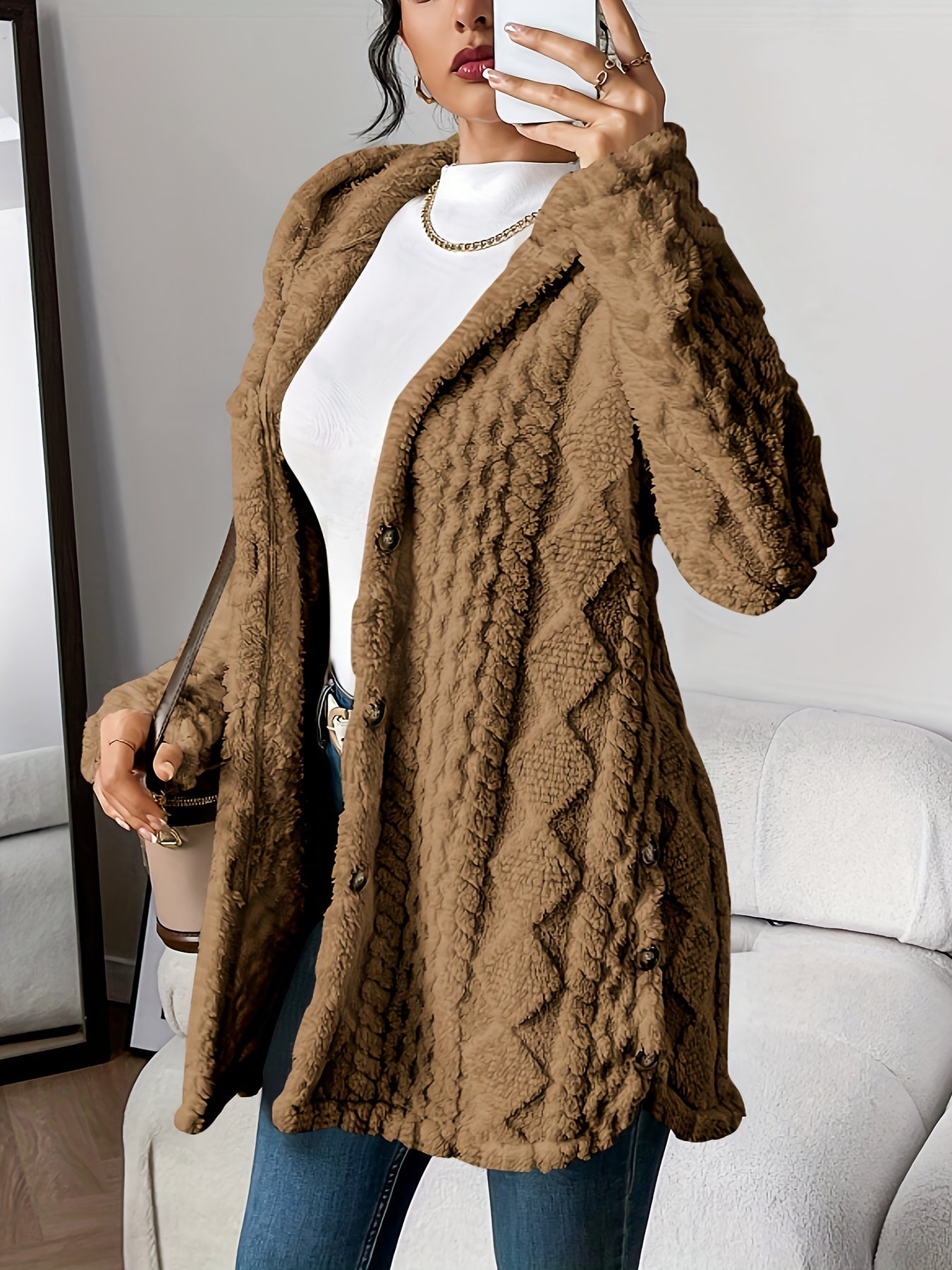 Julia - Plush Hooded Cardigan | By Julian & Claire Toronto