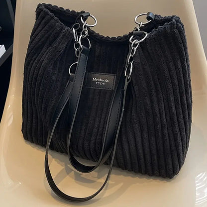 Nicole - Corduroy Tote Bag | By Julian & Claire Toronto