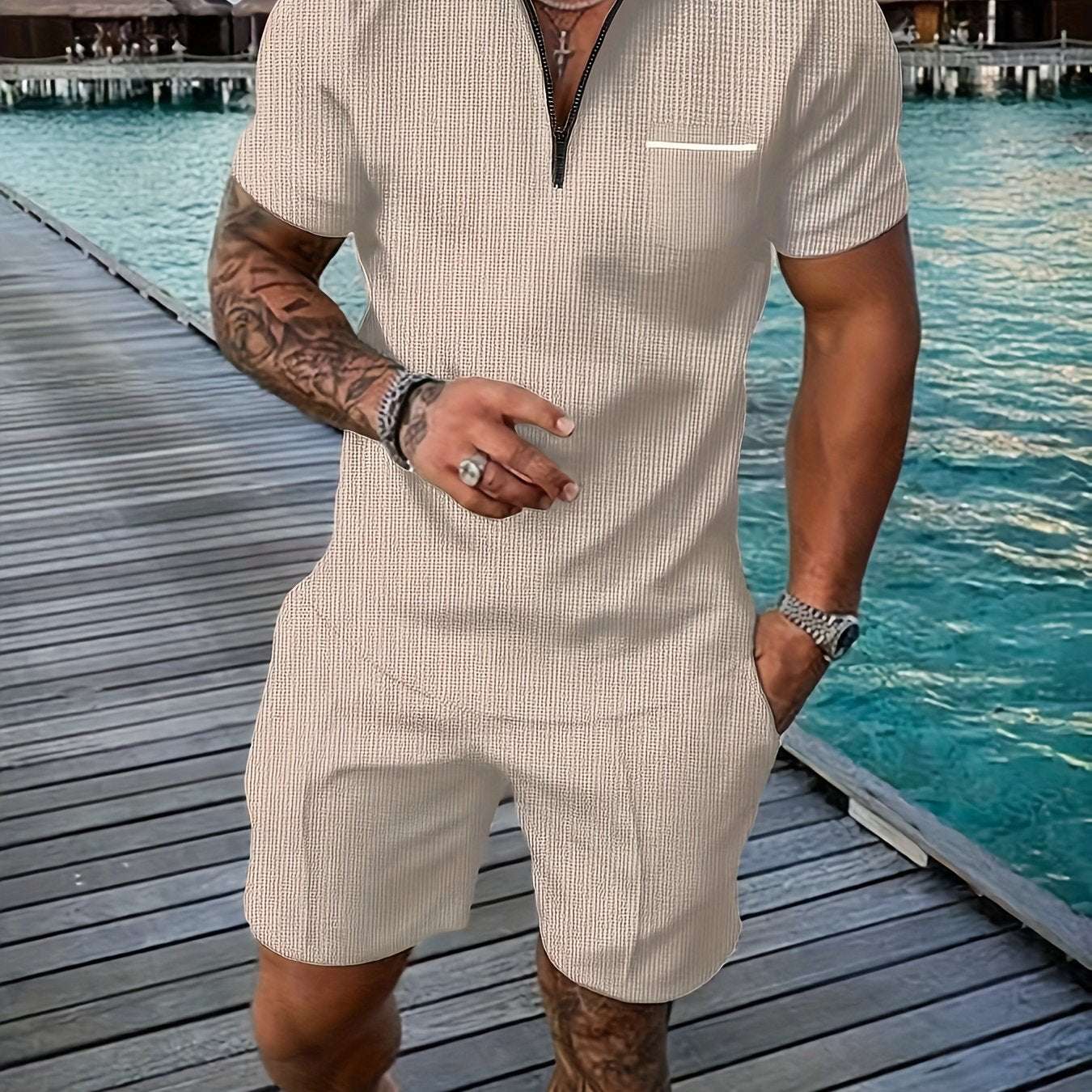Tomas - Short-Sleeve Polo Set | Julian & Claire Toronto