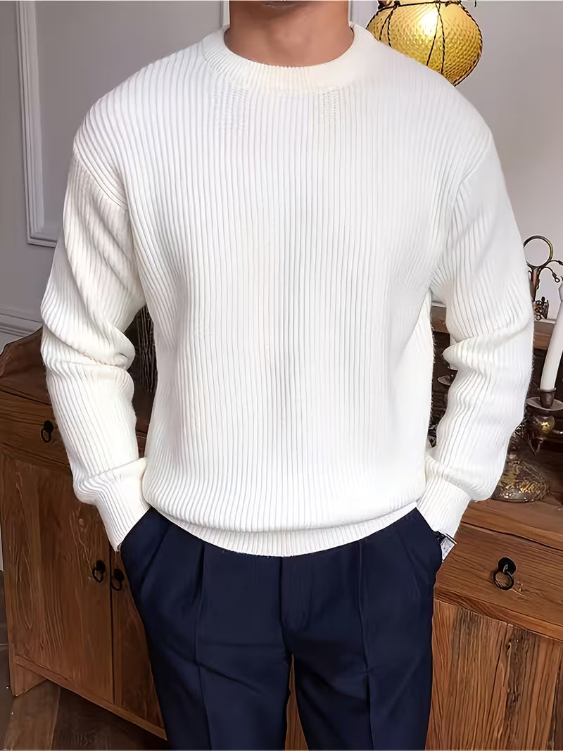 Callahan - Ribbed Knit Long Sleeve Sweater | By Julian & Claire Toronto