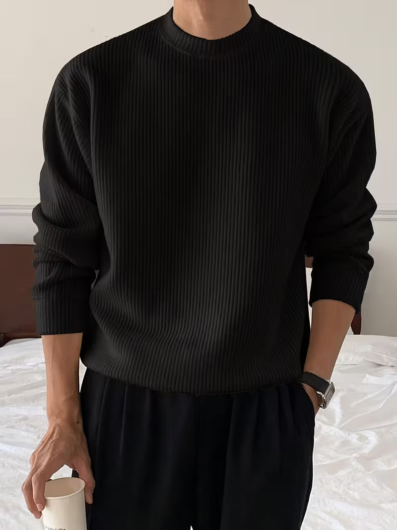 Callahan - Ribbed Knit Long Sleeve Sweater | By Julian & Claire Toronto