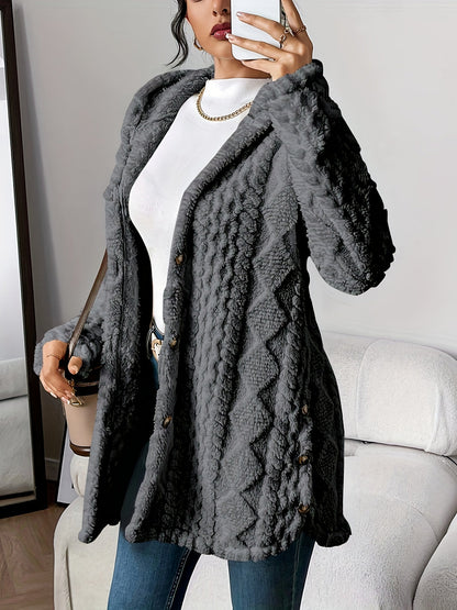Julia - Plush Hooded Cardigan | By Julian & Claire Toronto