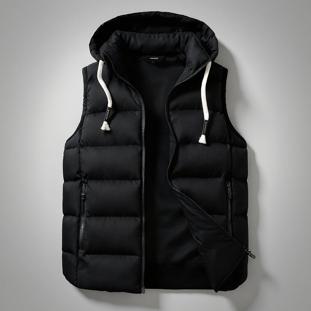 Edwin - All-Season Hooded Vest | By Julian & Claire Toronto