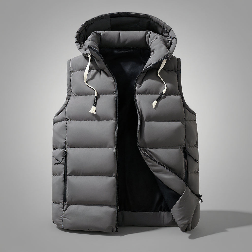 Edwin - All-Season Hooded Vest | By Julian & Claire Toronto