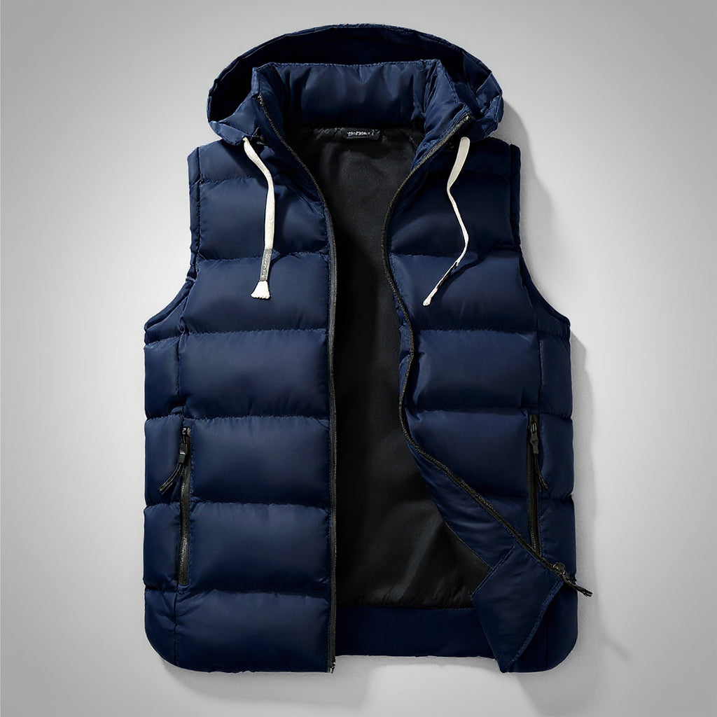 Edwin - All-Season Hooded Vest | By Julian & Claire Toronto