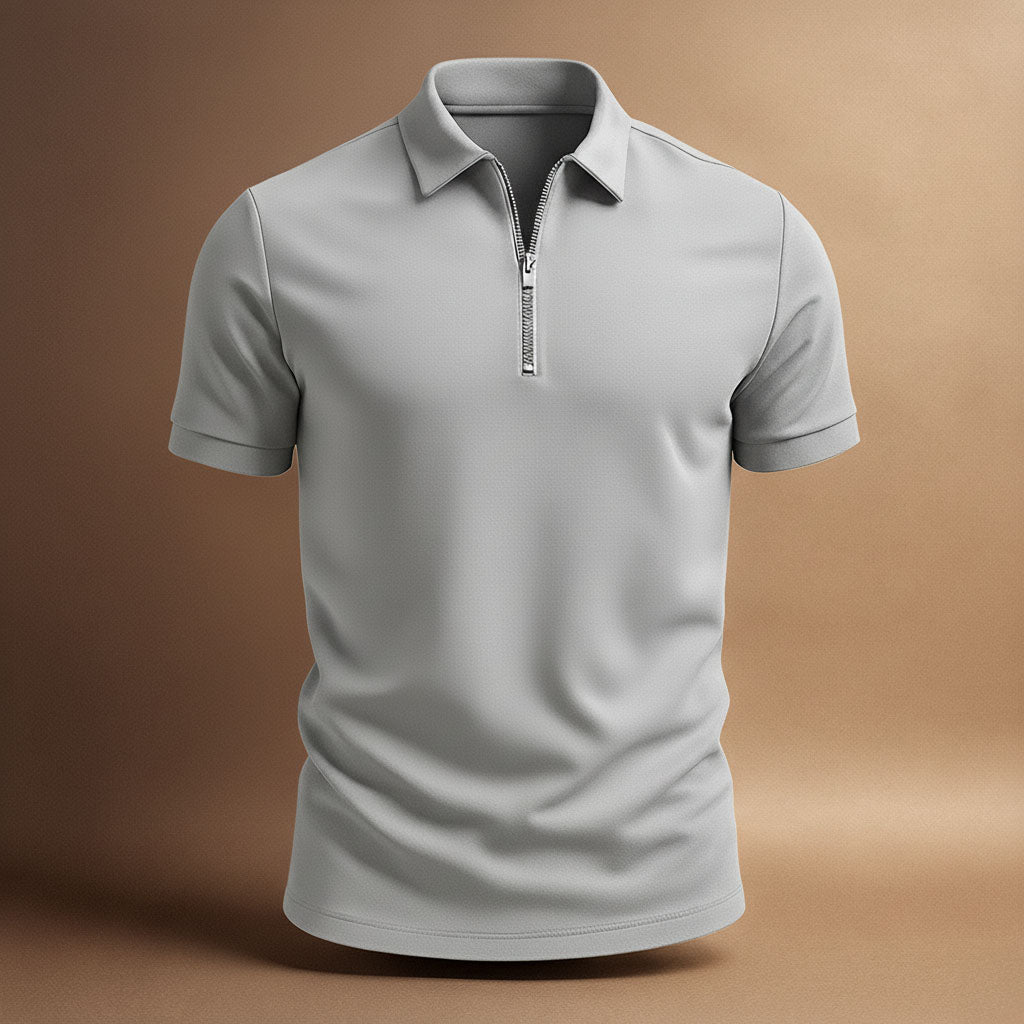 Brandon - Modern Zip Polo Shirt | By Julian & Claire Toronto