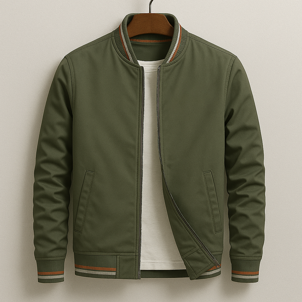Jason - Modern Zip Bomber Jacket | By Julian & Claire Toronto