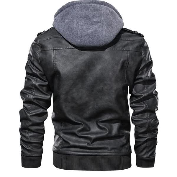 Carl - Vintage Hooded Biker Jacket | By Julian & Claire Toronto