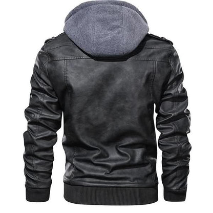 Carl - Vintage Hooded Biker Jacket | By Julian & Claire Toronto
