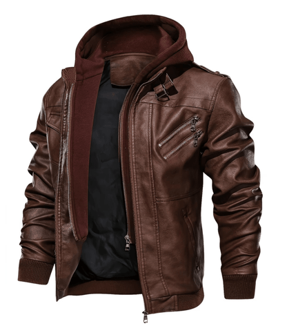 Carl - Vintage Hooded Biker Jacket | By Julian & Claire Toronto