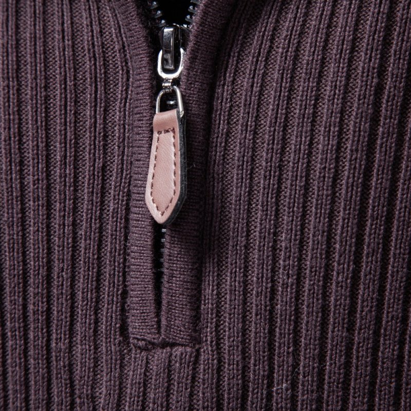 Colton - Ribbed High Collar Sweater | By Julian & Claire Toronto