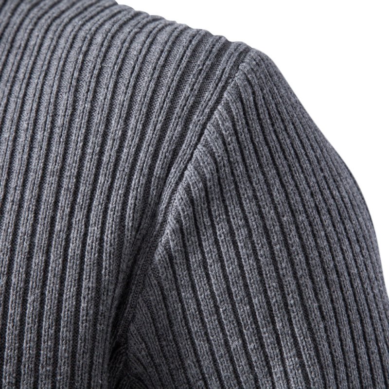 Colton - Ribbed High Collar Sweater | By Julian & Claire Toronto