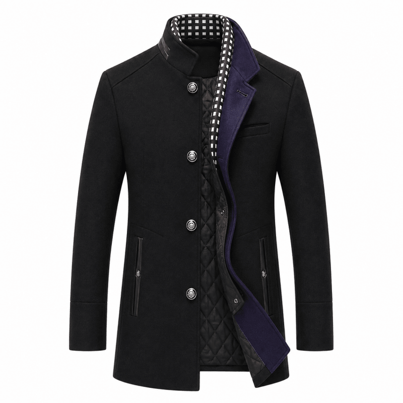 Alex - Classic Tailored Pea Coat | By Julian & Claire Toronto