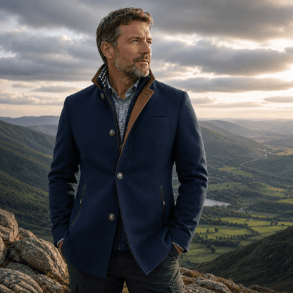 Alex - Classic Tailored Pea Coat | By Julian & Claire Toronto