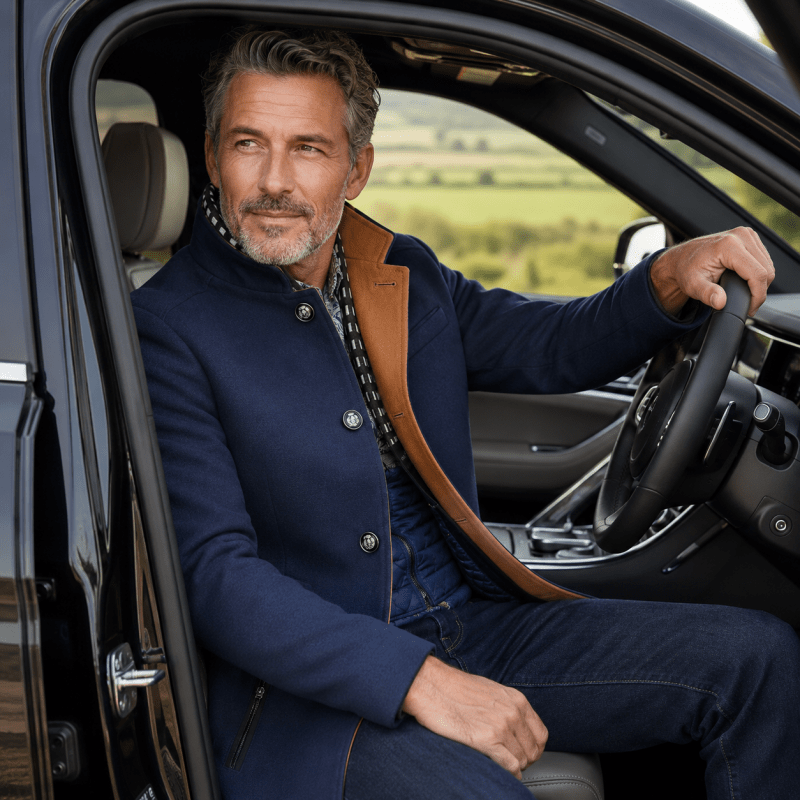 Alex - Classic Tailored Pea Coat | By Julian & Claire Toronto