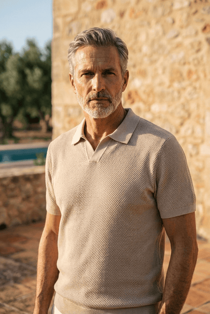 Winslow - Luxe Weave Polo Shirt | By Julian & Claire Toronto