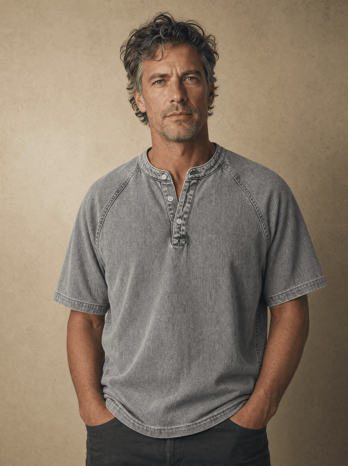Carmelo - Classic Short-Sleeve Henley | By Julian & Claire Toronto