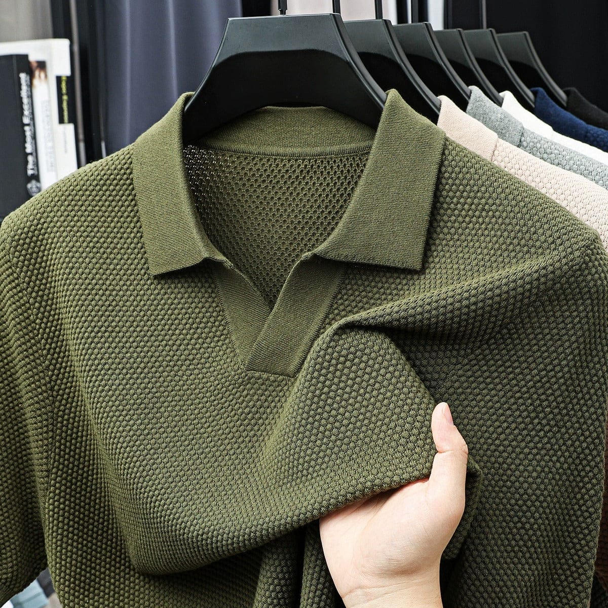 Winslow - Luxe Weave Polo Shirt | By Julian & Claire Toronto