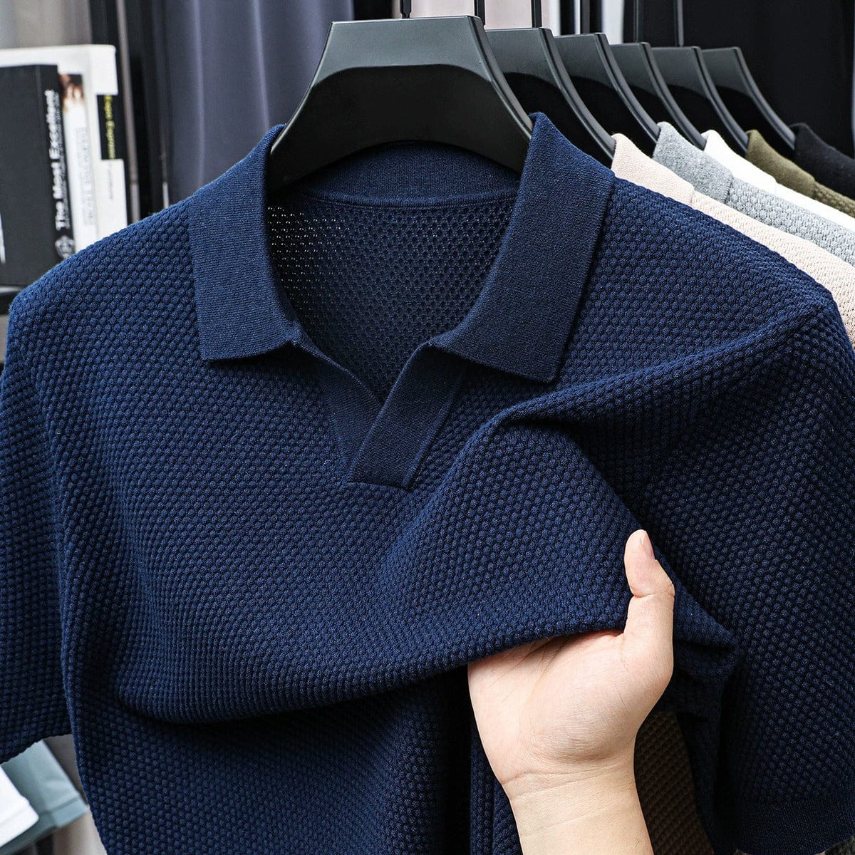 Winslow - Luxe Weave Polo Shirt | By Julian & Claire Toronto